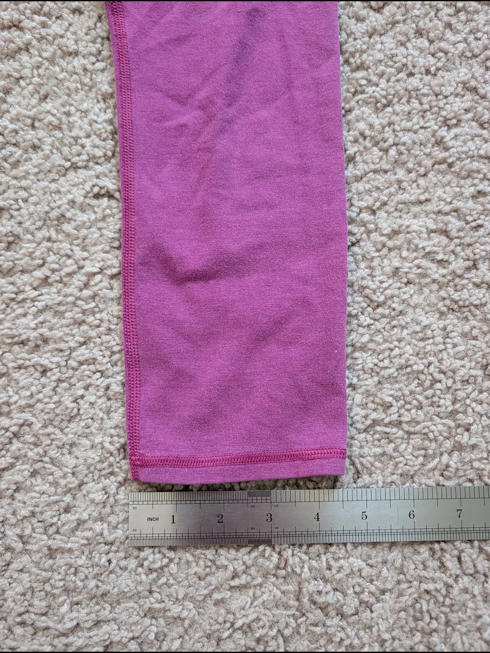 Lululemon Womens Purple Roll Down Waist Wunder Under Crop II Leggings Size 4